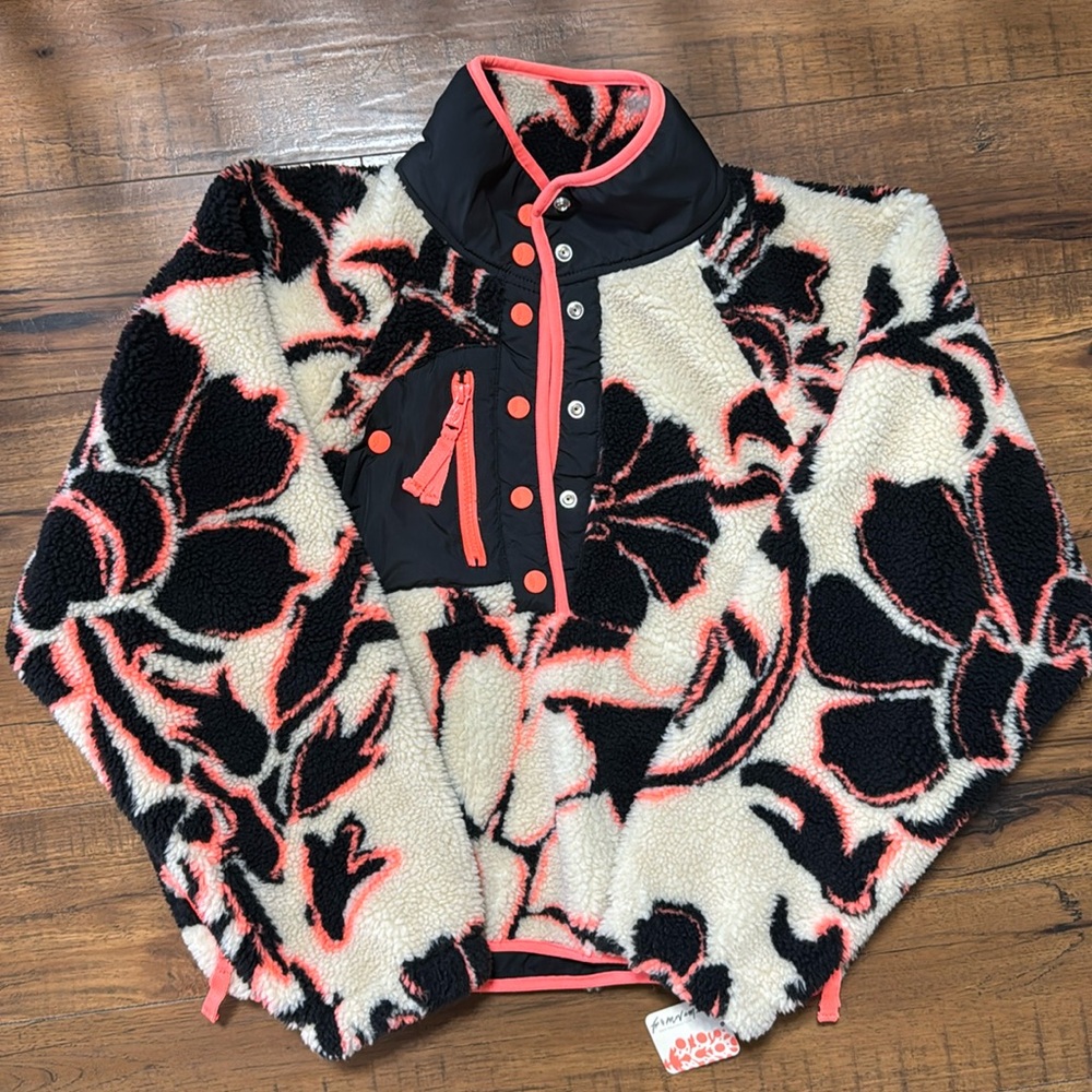 Free People Movement Magnolia Floral Combo Rocky Ridge Pullover Fleece